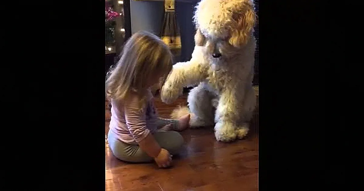 Parents Capture the Most Beautiful Moment Between Daughter and Doggy