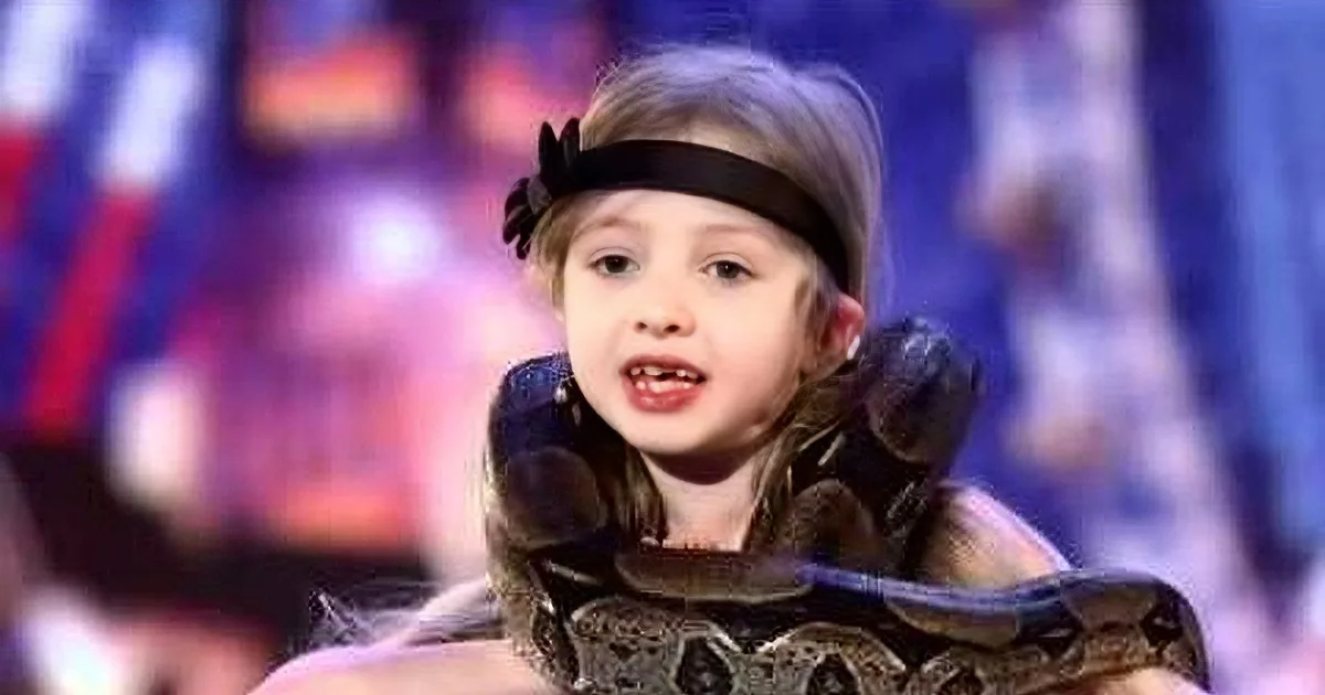 7 Year Old Came Onstage With a Snake Wrapped Around Her Neck. Now Wait Till You See Her Do This!