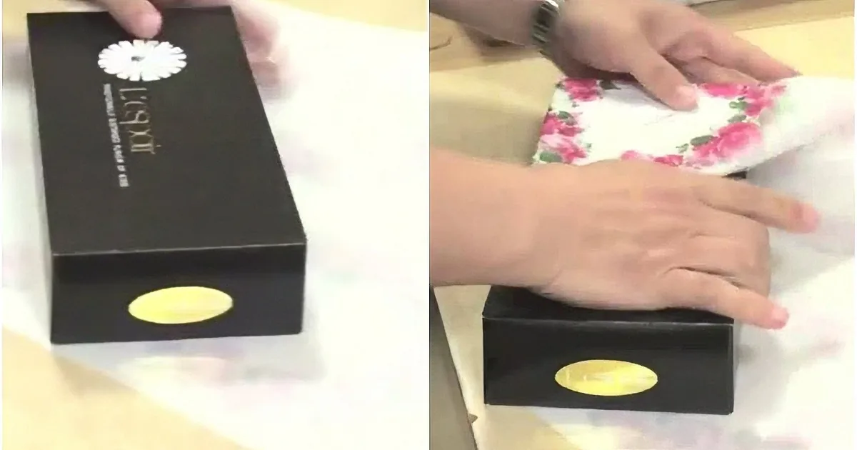 She Lays One Wrapping Paper Over Another. but When I Knew Why - I Couldn''t Wait to Try!
