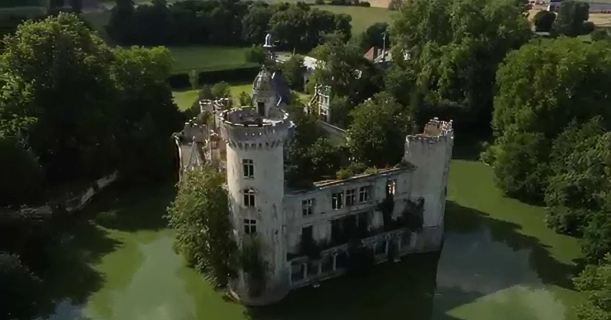 This Castle Was Abandoned After an Extreme Fire in 1932 - Drone Footage Now Is Extraordinary