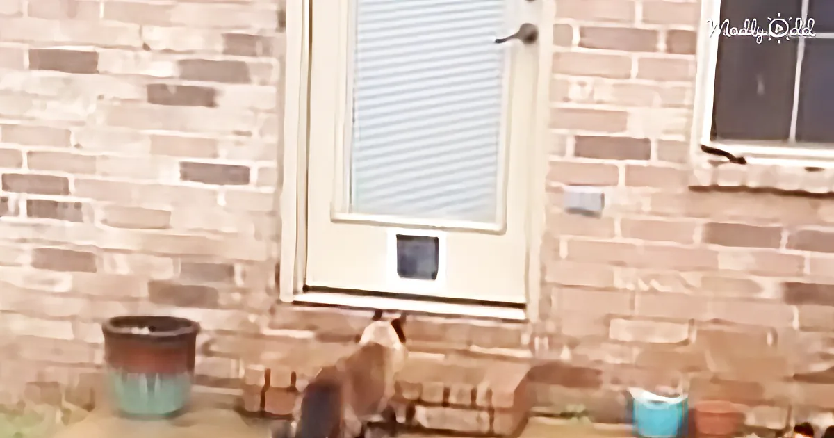 He Spent 2 Hours Installing a Kitty Door. but Philo the Cat Prefers His Way of Entering