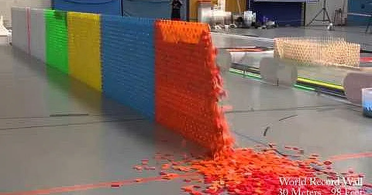 They Made an Amazing Domino Set-up. but Watch Until the End. You Won''t Believe Your Eyes!