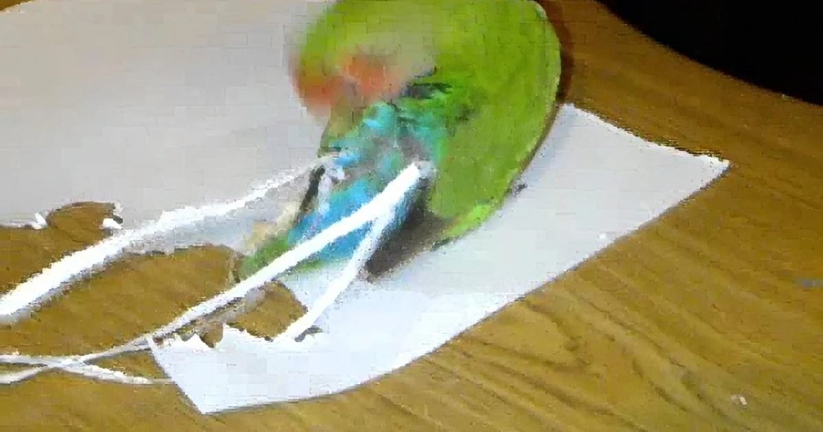 This Little Lovebird Found a Bit of Paper, What She Does Next Will Crack You Up!