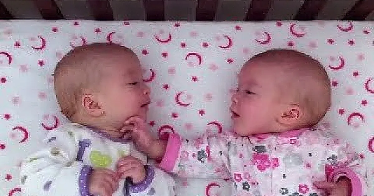 Identical Twin Sisters Notice Each Other for the First Time. How They React? so Precious!