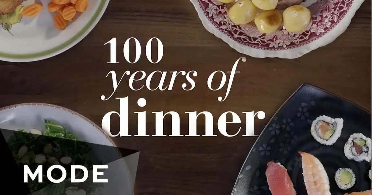 100 Years of Family Dinners in Just Under 3 Minutes ... Which One Is Your Favorite?