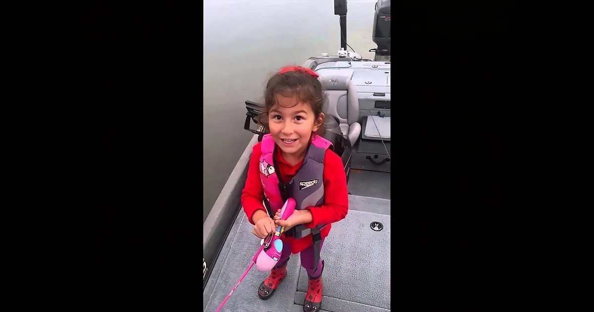 Little Girl Went Fishing With Her Dad. What She Caught With Her Barbie Pole Will Shock You!