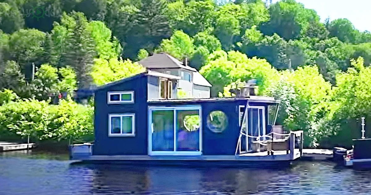 This Four-Season Tiny House Boat Is Built for Full-Time Living