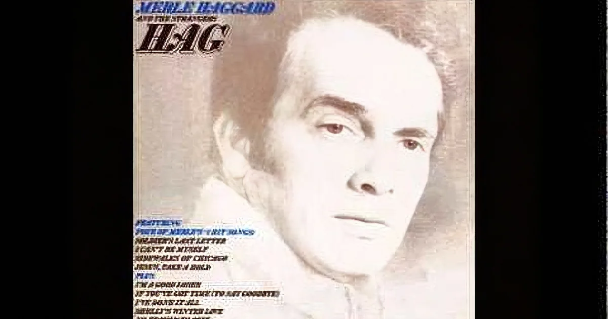Merle Haggard album cover with song titles listed.