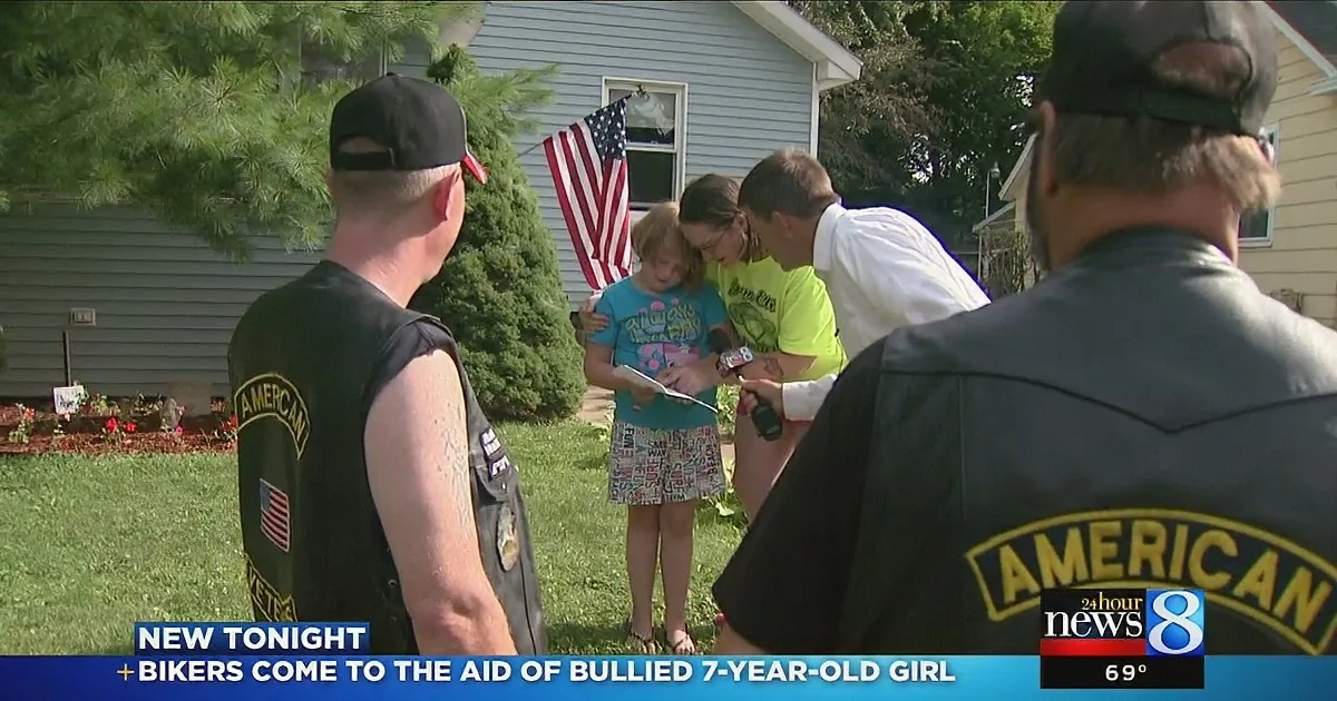 Bikers Show up to a Bullied Young Girl''s House. I Was Amazed at What They Did Next.