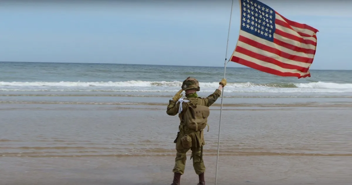 11-Yr-Old Boy Visits Normandy Beach. When They Played ''Taps'' - I Had to Stop and Wipe My Eyes.