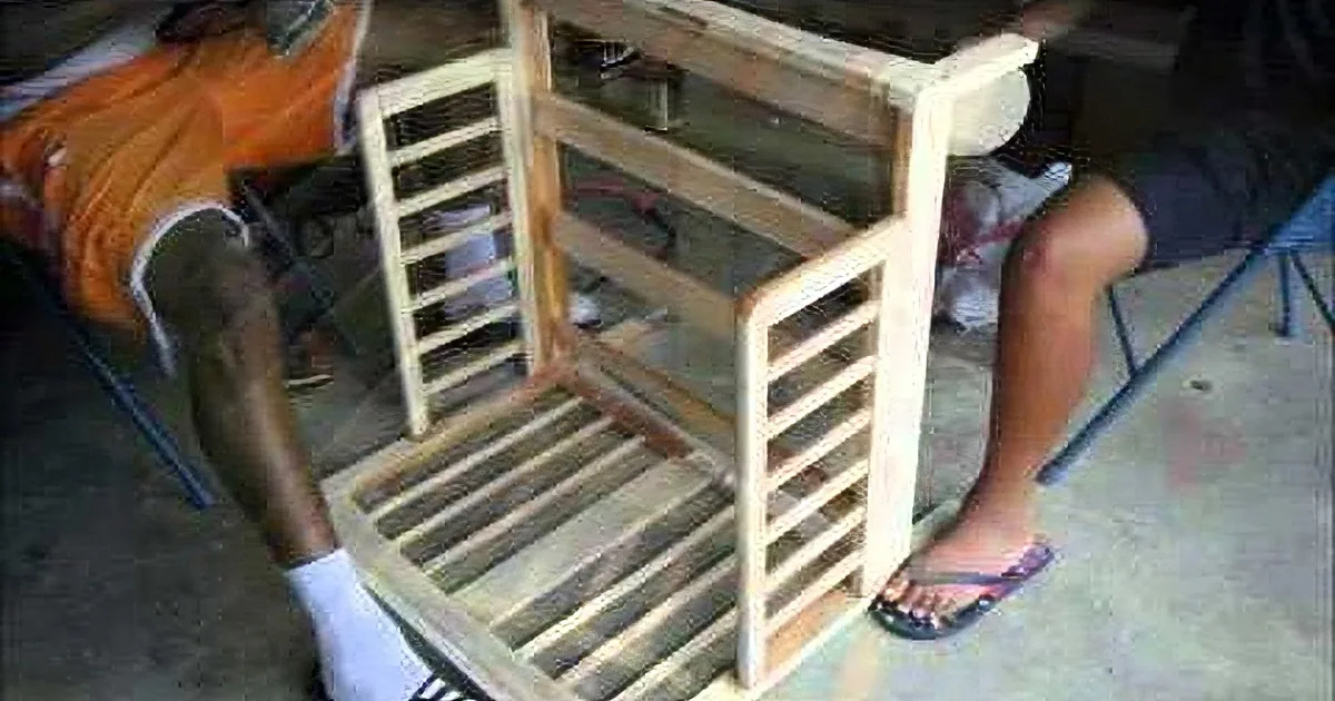 Man Sits Down With Old Crib. What He Does With It Next Is so Creative.
