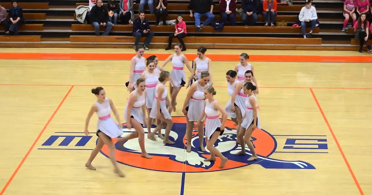 High School Dancers Line up, Give a Catchy Act That Creates a Madness of Emotions on the Web.