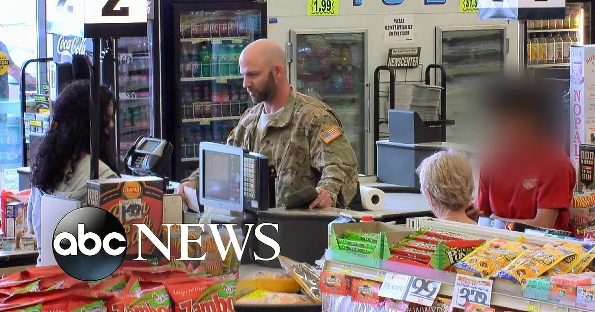 Veteran Realizes He''s Short of Cash on Grocery Line. I Was so Moved by What Happened Next.