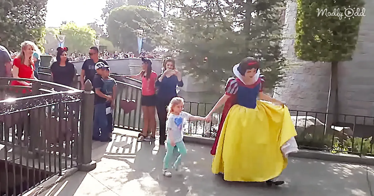 Little Girl Makes a Wish at Snow White''s Wishing Well and Finds That Disneyland Really Is Magical