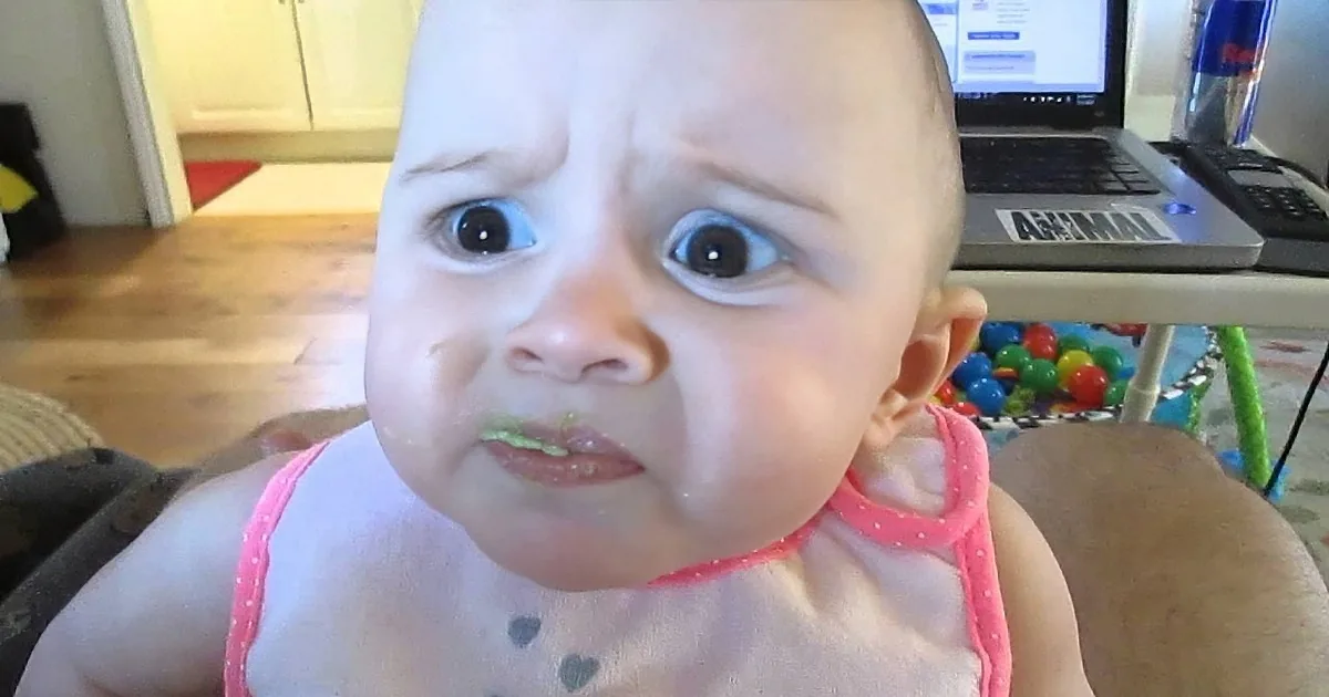 Baby Tries Avocado for Her First Time. Her Facial Expressions While Eating Are Priceless.
