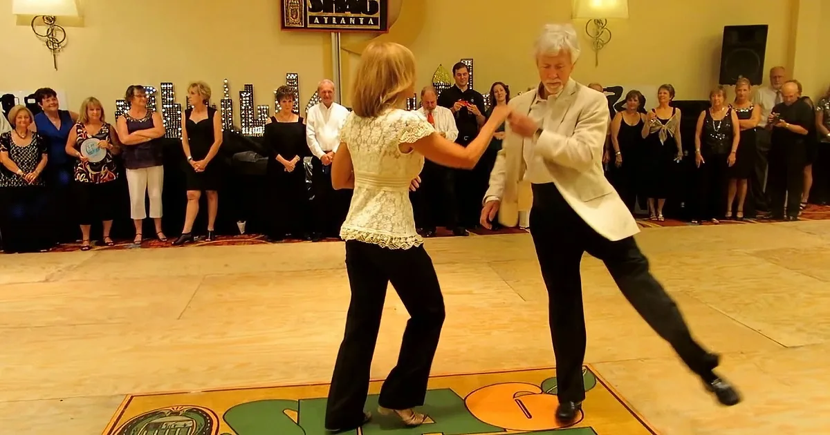 These Two Surprise Everyone on the Dance Floor. Keep Looking at Their Feet...