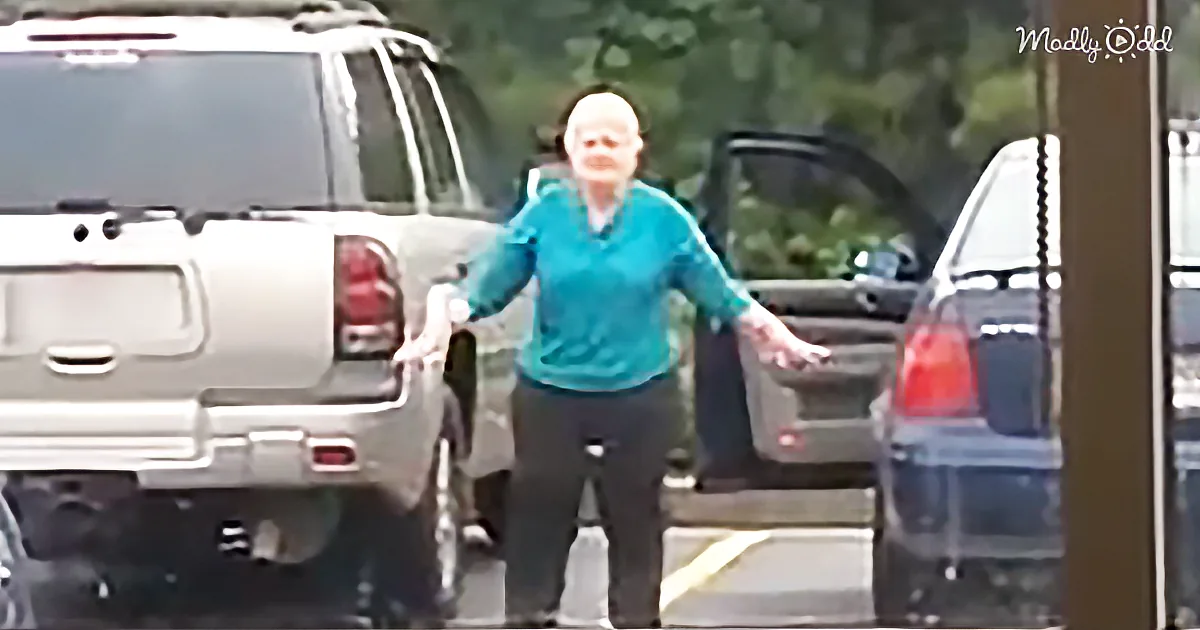 This Grandma Is Caught Unaware in the Middle of Her Act, and the Internet Goes Crazy for Her Dance Moves