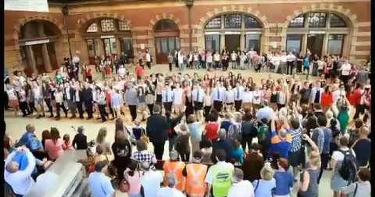 Stopping to Watch This Boy Dance, Crowd Surprise When Others Begin to Dance Too