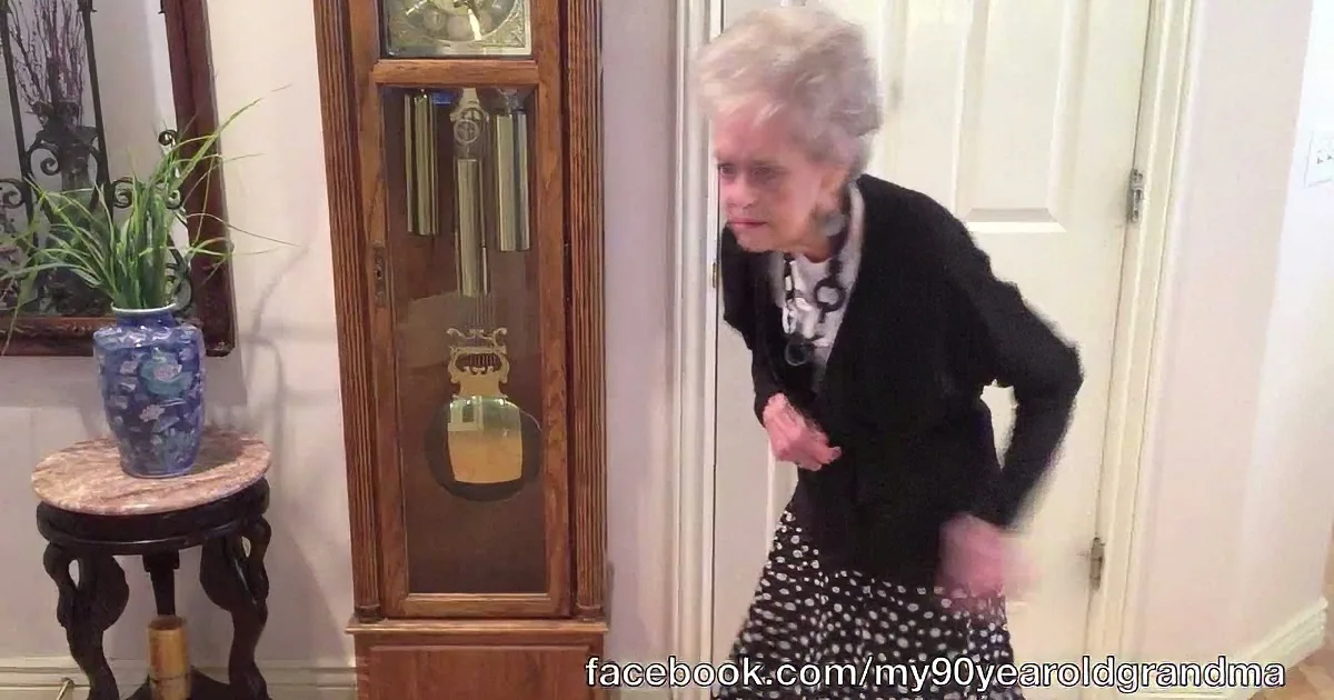 After Favorite Song Starts Playing on the Radio, This Groovin'' Grandma Decided to Show off Some Crazy Dance Moves...