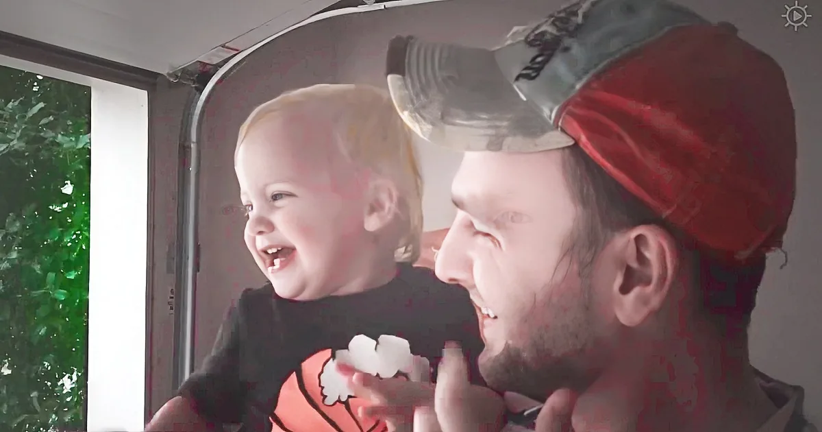 She''s Never Seen the Rain Before. When Dad Does This Next, Your Heart Will Melt