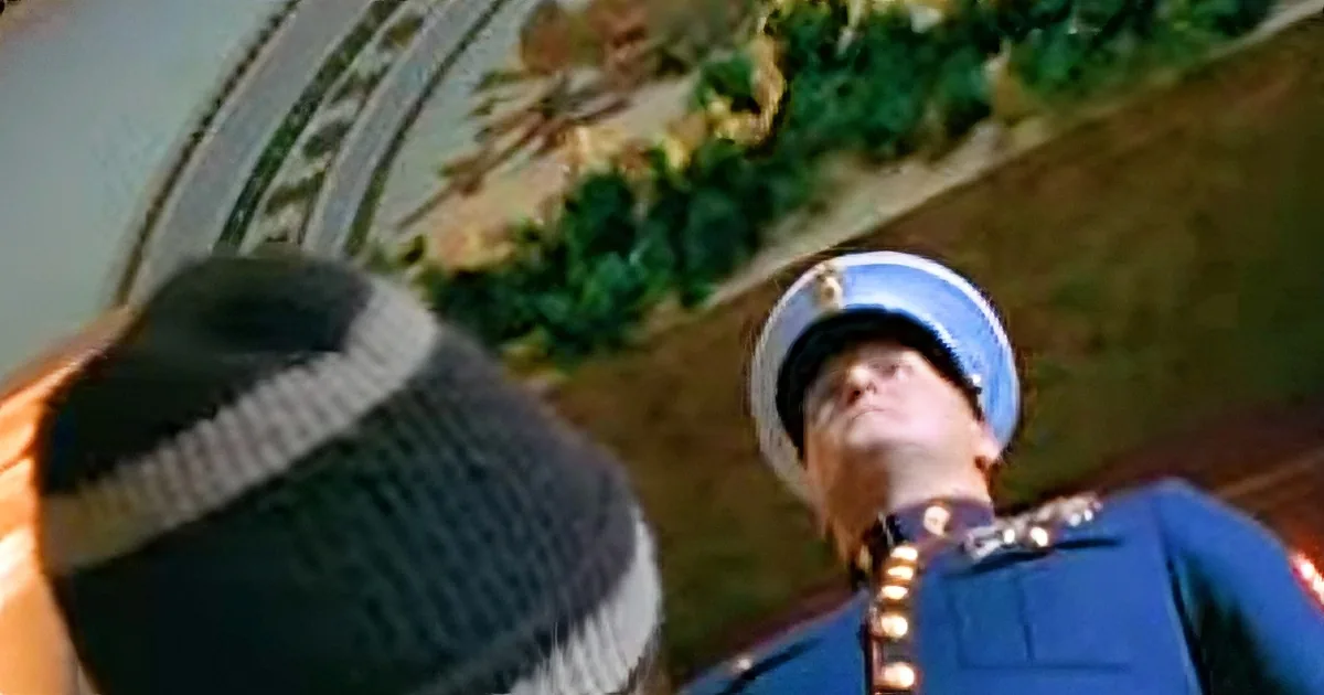 Adorable Boy Hands Silent Marine His Christmas List. Now Watch That Marine''s Left Hand...