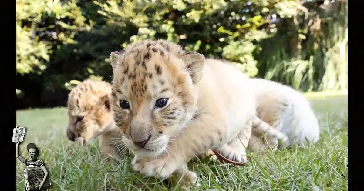 This White Lion and This White Tiger Just Had the Cutest Cubs on Earth