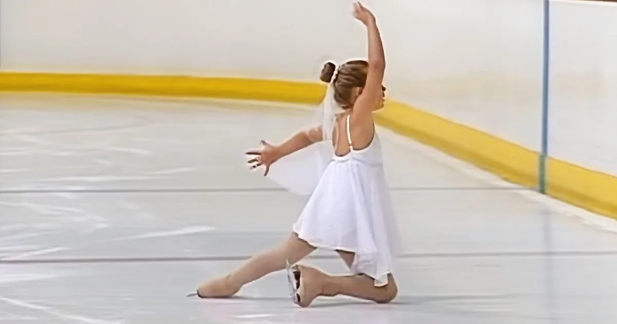 7-Yr-Old Skates to the Center of the Rink. Now Keep Your Eyes on Her Feet! I''m out of Words!