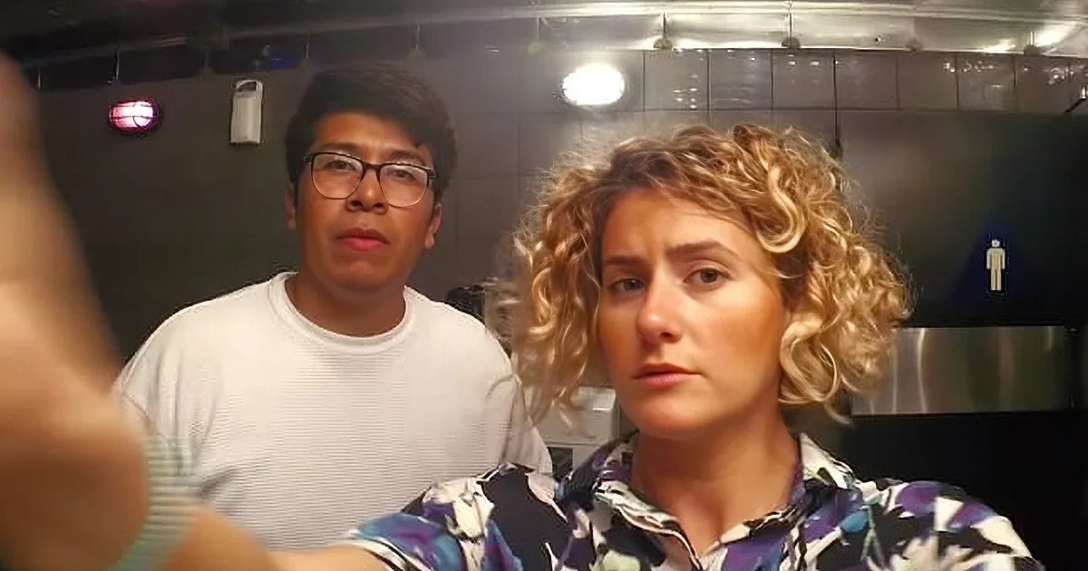 He's Washing His Hands in a Nightclub Bathroom. Then He Saw This in the Mirror? Scary!