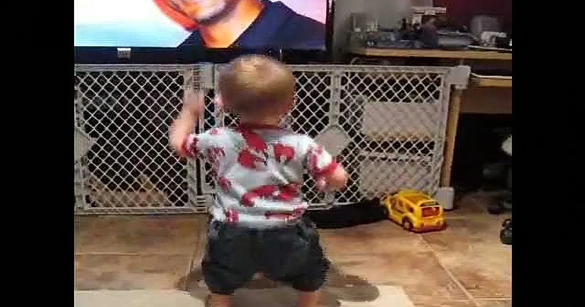 16-Month-Old Boy Hears His Favorite Song and Busts out His Dance Moves. Try Not to Smile!