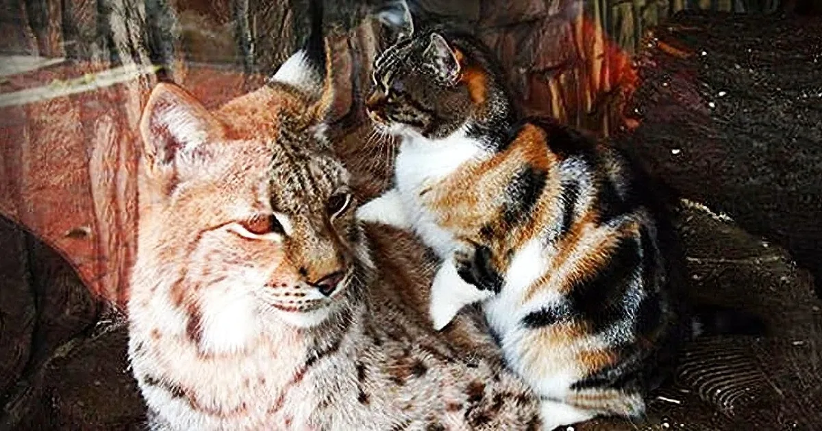 A Stray Cat Falls Into a Lynx''s Enclosure -- Then a Zoo Visitor Captures It All on Video