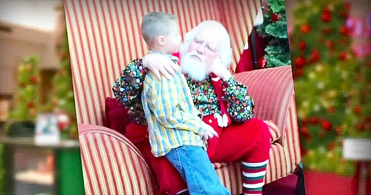 Boy With Autism Tells Santa His Darkest Fear. Santa Pulls Him in Close and Says These 5 Words.