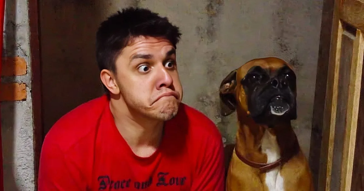 When His Human Imitates His Every Move, a Dog Decides to Throw the Funniest Fit Ever