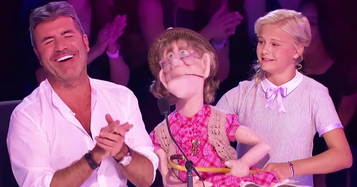 12-Year-Old Ventriloquist Has Simon Blushing When Her Puppet Sings Him a Love Song