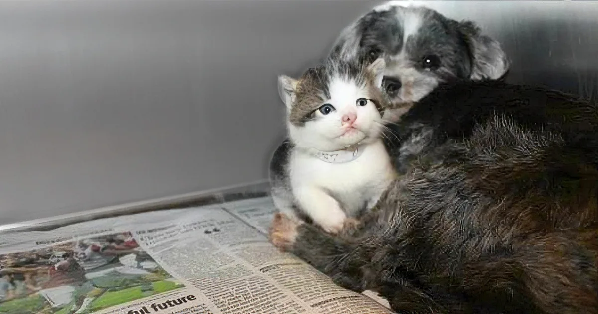 Homeless Dog Nurses Abandoned Kitten and They''ll Melt Your Heart