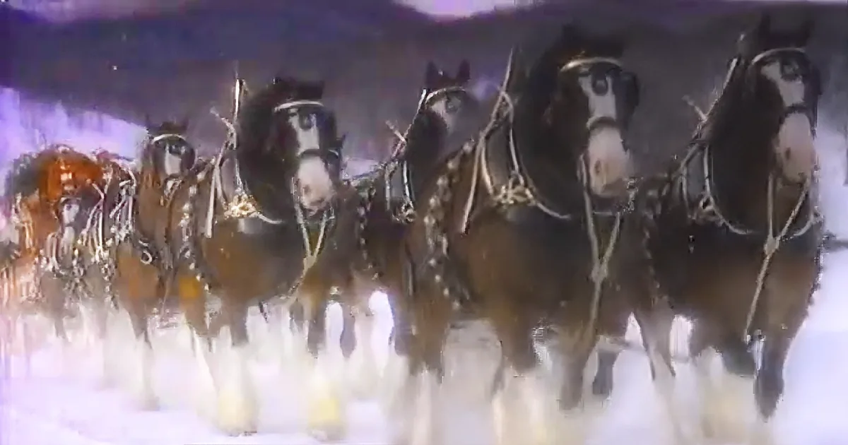 You Need to See These ''Christmas Clydesdales'' From 1987 -- This Is the Christmas I Remember