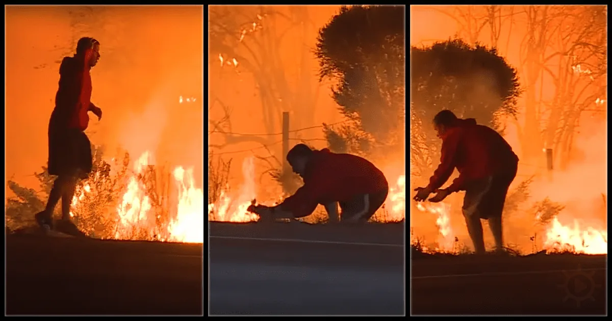Guy Makes the Evening News in the Most Heroic Way Possible