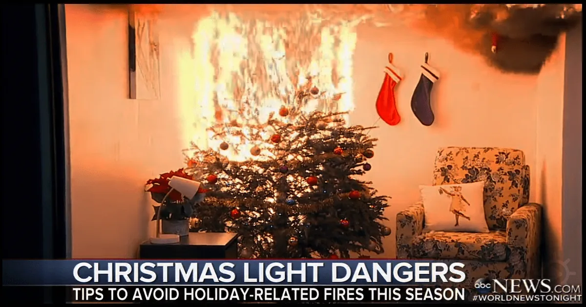 Watch out for the Potential Hazards of Christmas Light Decorations!
