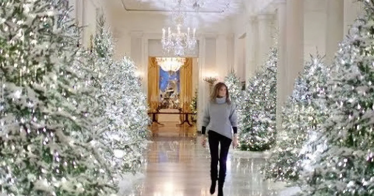 Michelle vs Melania''s White House Christmas Decorations. Watch and Compare
