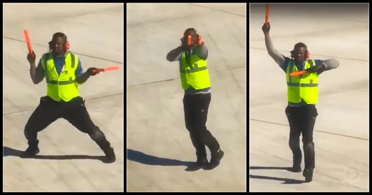 This Airport Employee Makes the Best of His Job to the Entertainment of Passengers
