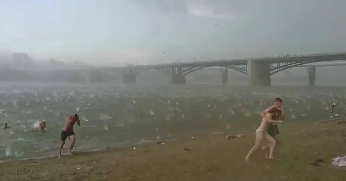 It Was a Lovely Day at the Beach. Suddenly... Is That Hail?