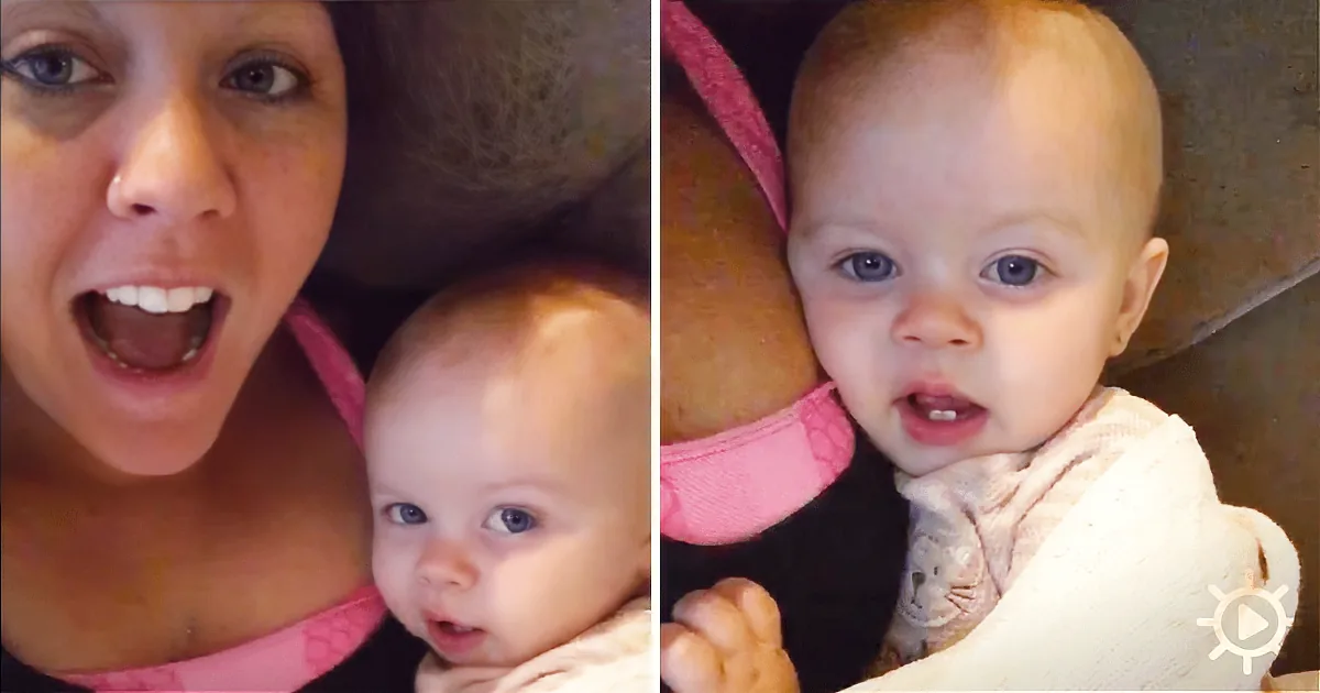 Mom Tells Baby Girl ''I Love You.'' and Her Baby Has the Best Comeback.