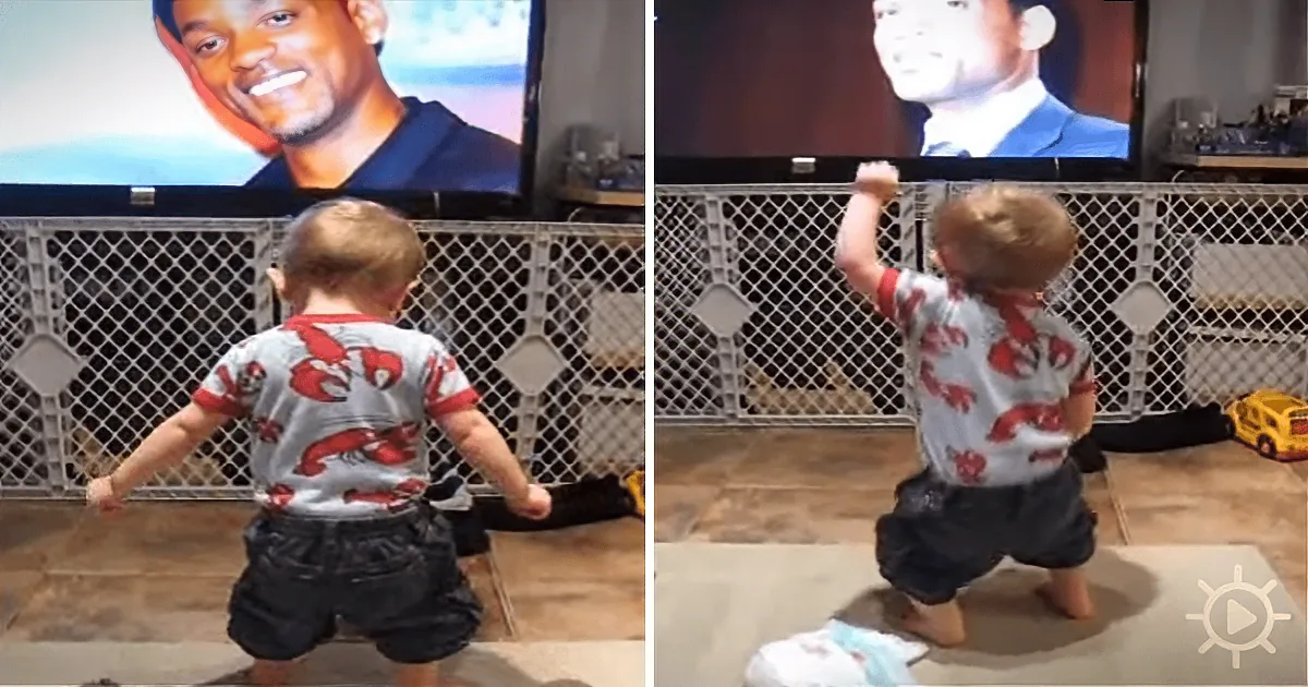 Only 16 Months Old, He Busts out All the Right Moves When He Hears This Song
