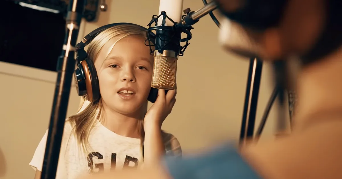 11-Year-Old Begins to Sings Her Own Beautiful Song, but When Her Friend Joins in? That Is Perfection!