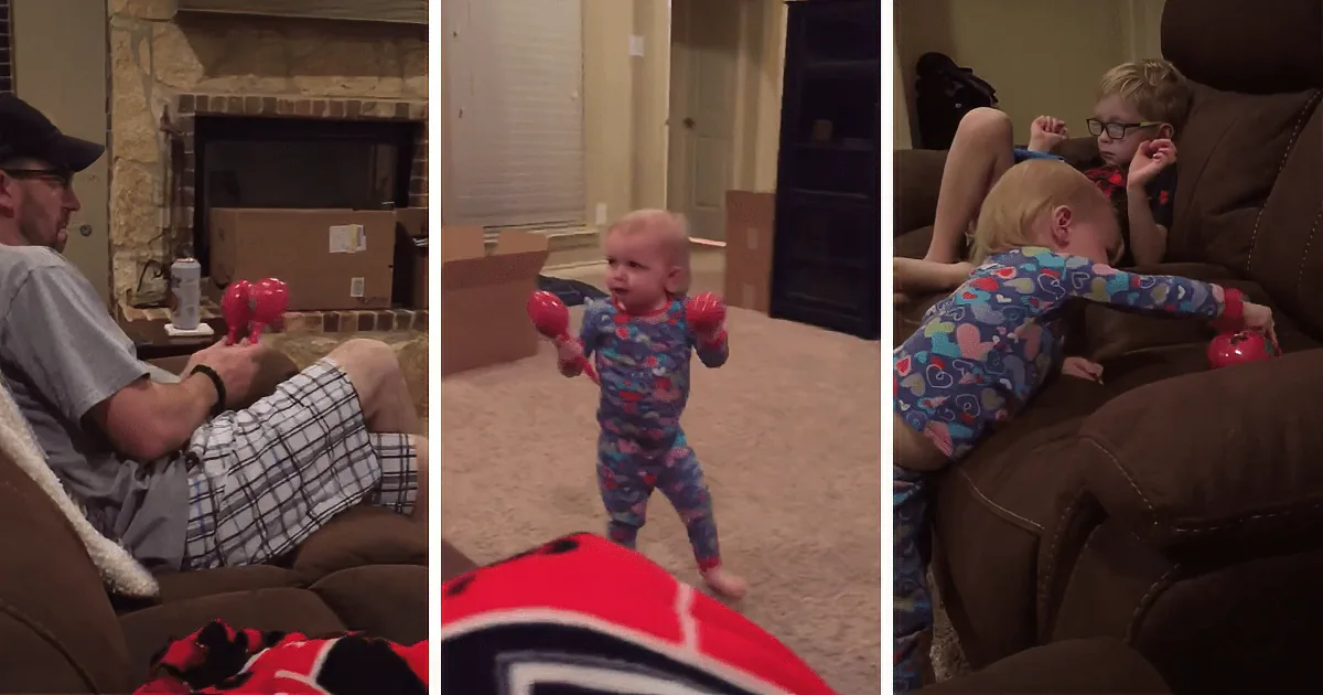 A Sassy 2-Year-Old Doesn''t Like Daddy Playing Her Maracas. Watch How She Lets Him Know!