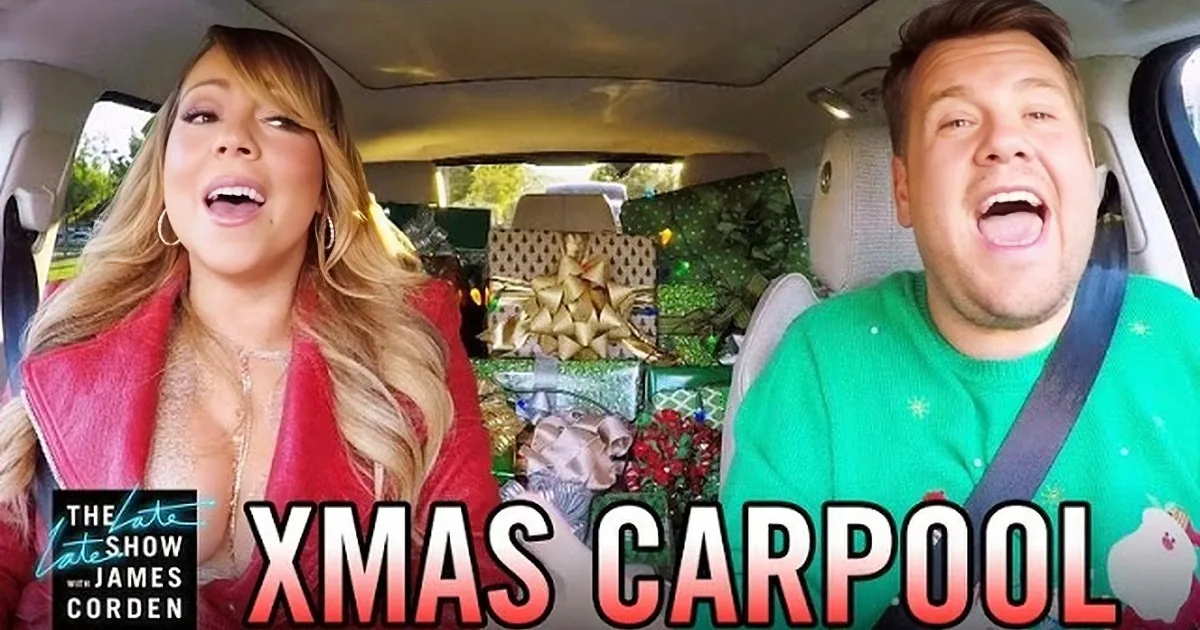 Mariah Carey Sings Her Christmas Hit in the Car, but Some Guests Decide to Crash the Party!