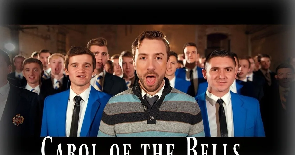 He Walks Through Singing a Christmas Carol, Now Look at the Girls in Red.