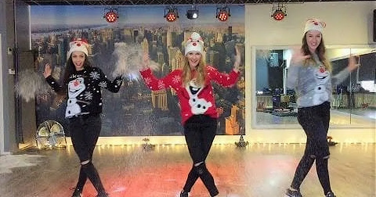 3 Girls Storm the Floor With Their Christmas Dance. Now, Get up and Bust Some Moves!