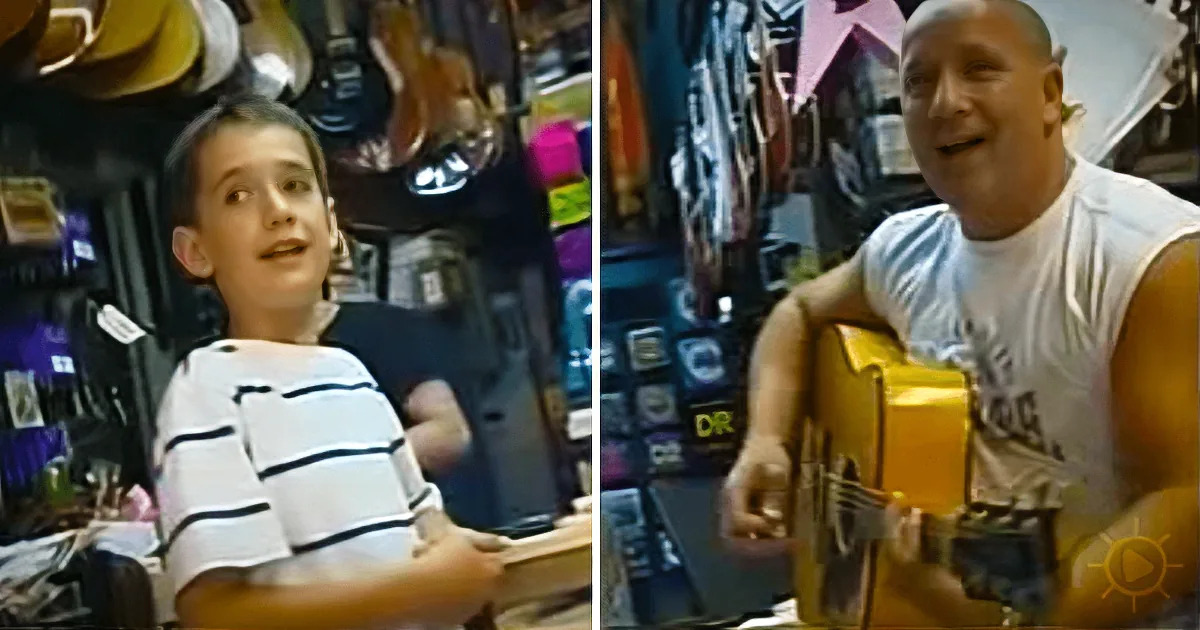 10-Yr-Old Goes Into a Guitar Shop, Jaws Drop Everywhere When He Belts out a Sam Cooke Classic