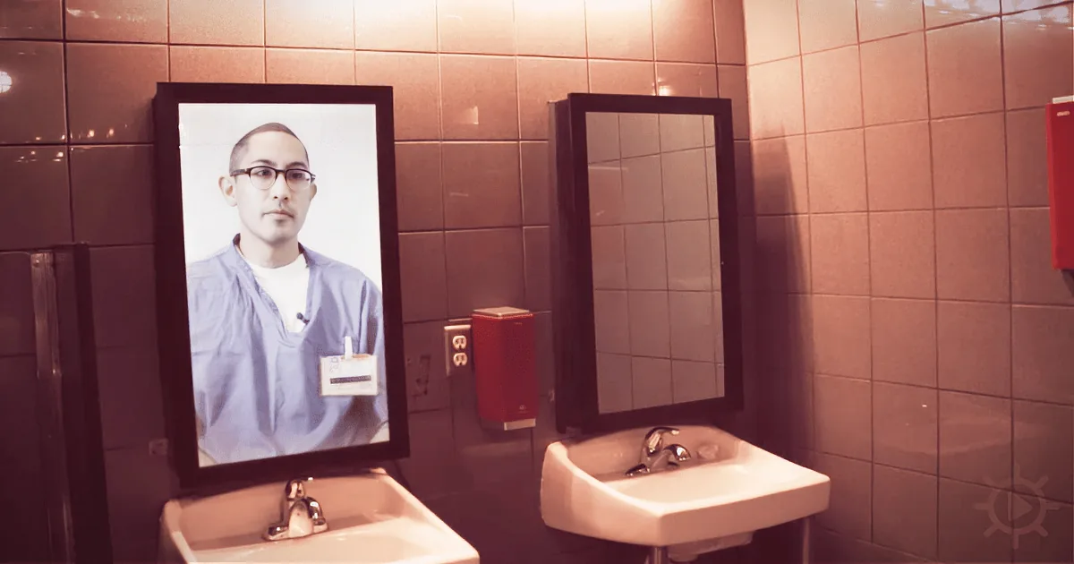 A Mirror in the Nightclub Bathroom Started Talking to Him. Too Much to Drink?