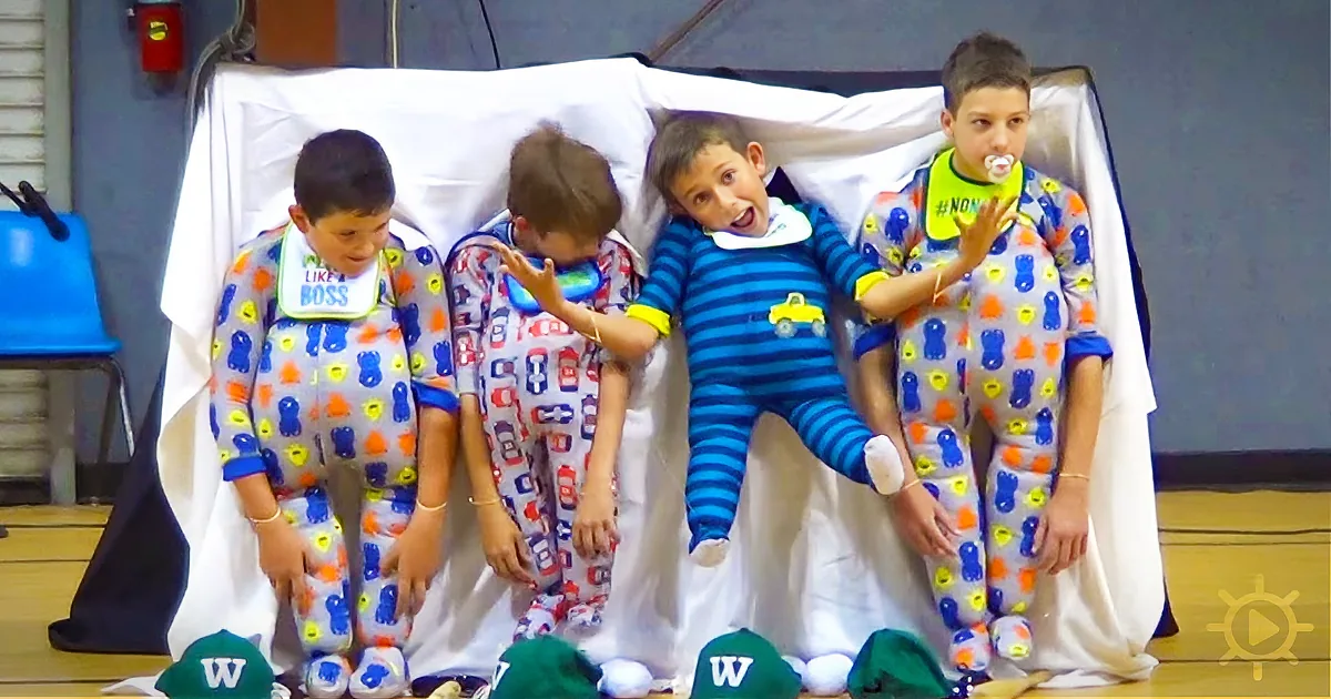 5-Grade Talent Show Boys Dressed as Babies - What They Did Next Is Utterly Hilarious